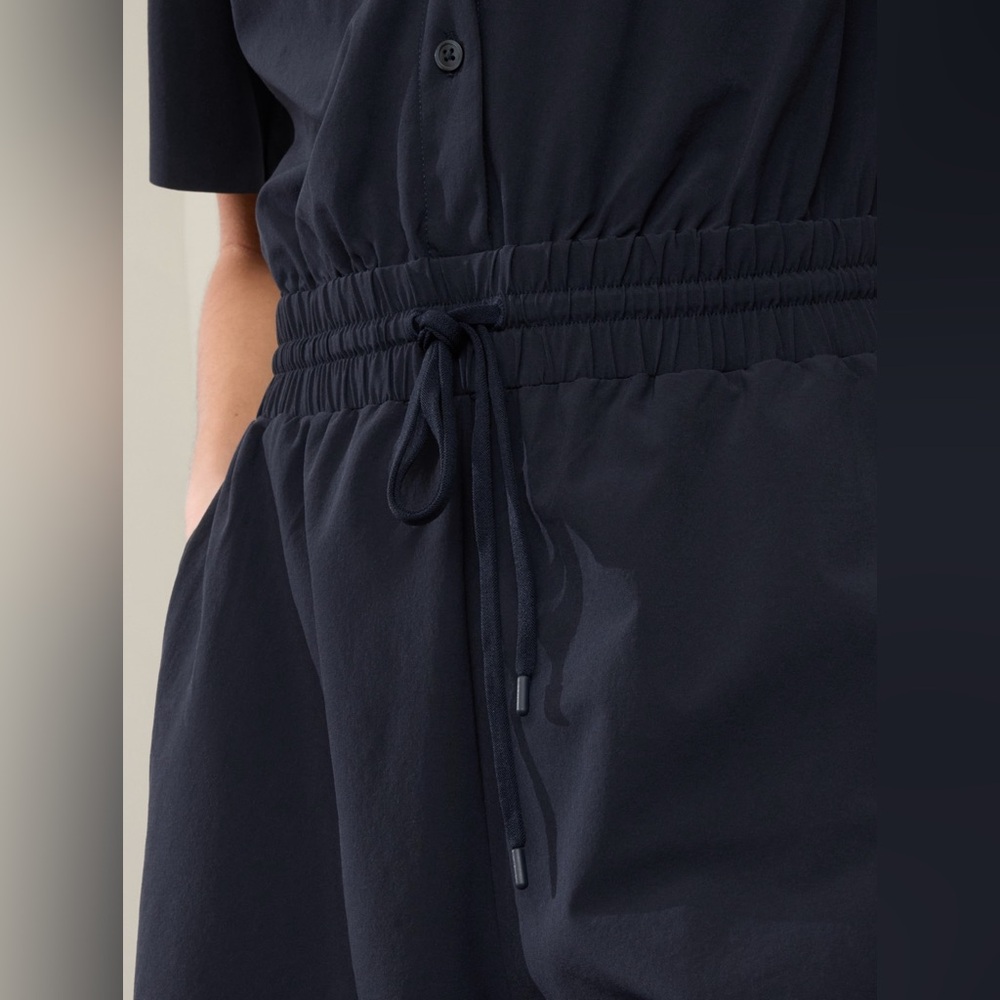 ✨ NWT Athleta Avenue Romper in Navy (Size SP) - Picture 5 of 9